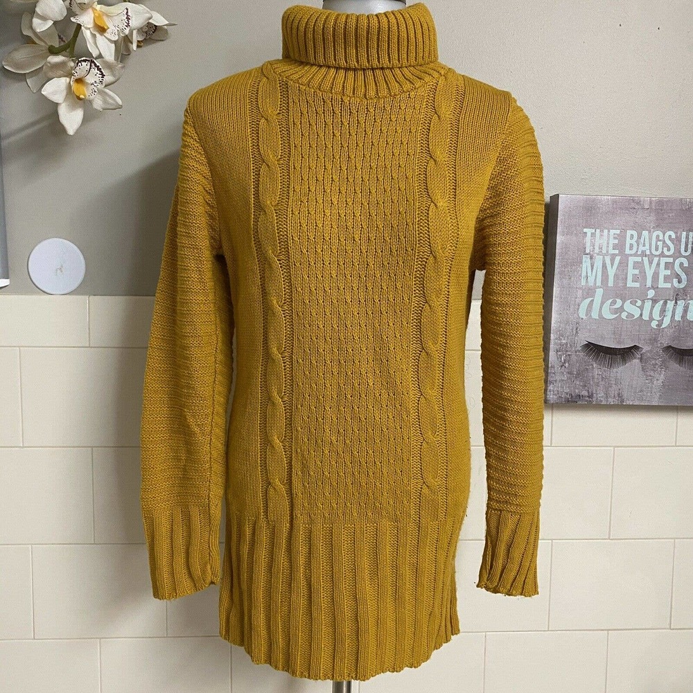 Women Long Sleeves Turtleneck Blouse Dress